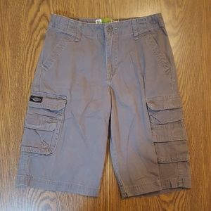 Lee Dungarees Cargo Shorts sz 14 Gray 8 Pocket